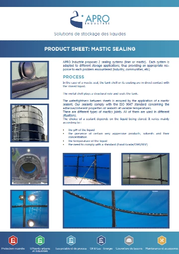 Product Datasheet – Mastic Sealing