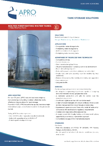 Application Sheet - Fire Protection