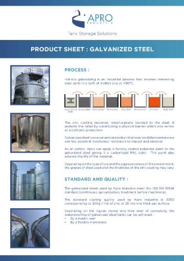 Product sheet - Galvanised Steel